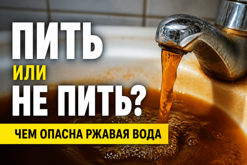 Опасности ржавой воды. Берегите здоровье, выбирайте воду с доставкой