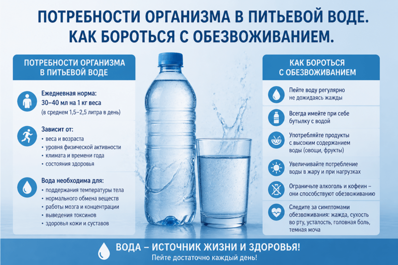 Стресс и перегрузки. В полушаге от обезвоживания