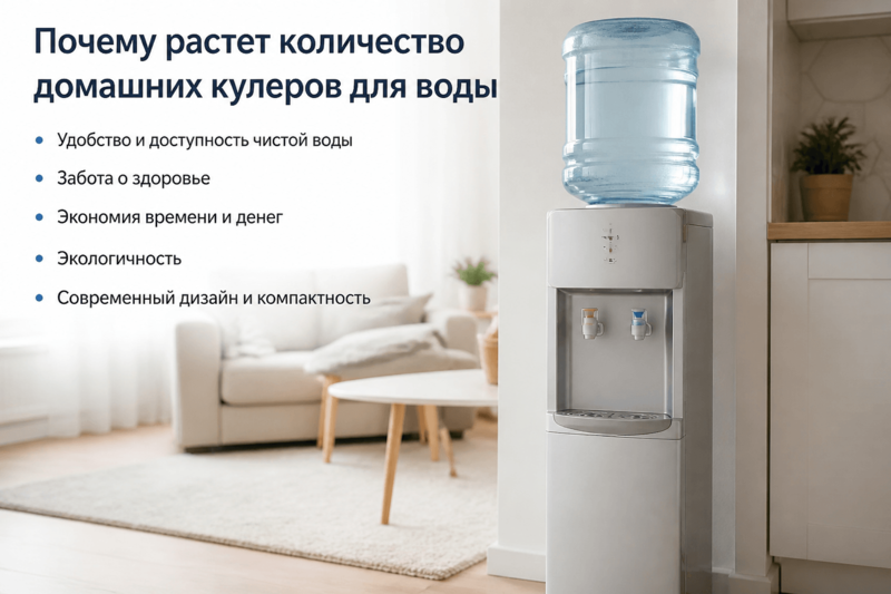 Почему растет количество домашних кулеров для воды