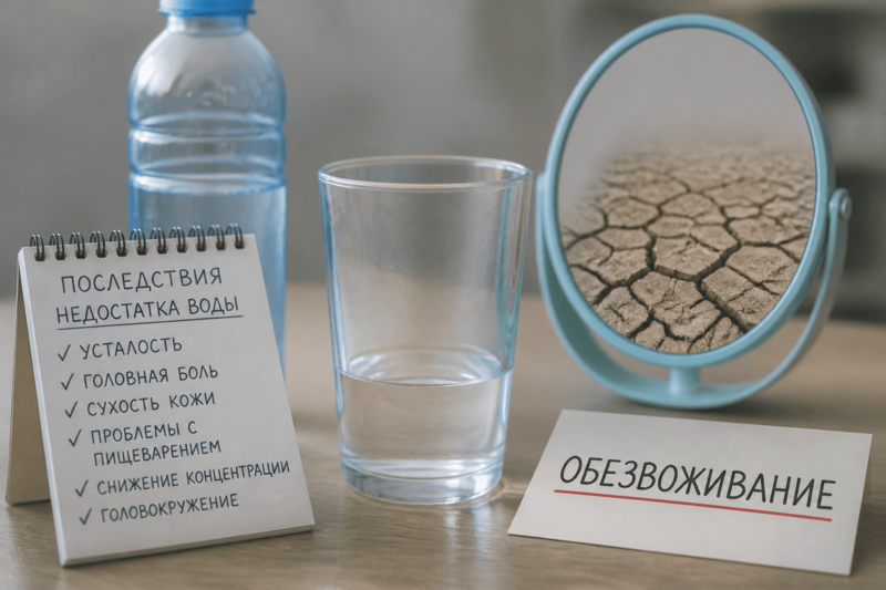 К чему приводит недостаток воды в организме