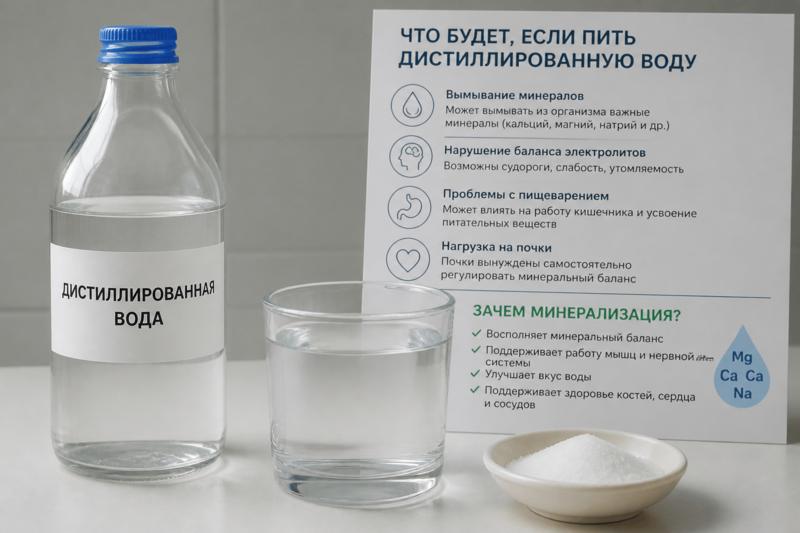 Минеральная вода против дистиллированной. Кто кого?